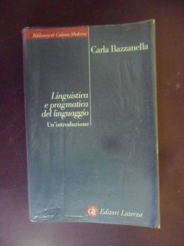 linguistica e pragmatica del linguaggio. Un\'introduzione