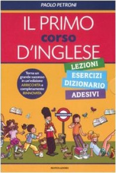 primo corso d\'inglese lezioni esercizi dizionario adesivi