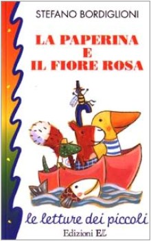 paperina e il fiore rosa