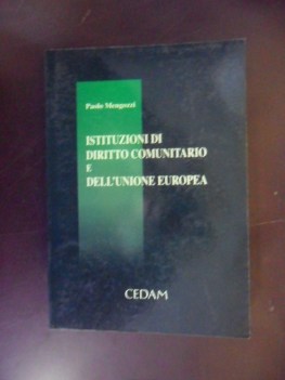 istituzioni di diritto comunitario e dell\'unione europea
