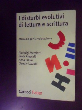 disturbi evolutivi di lettura e scrittura