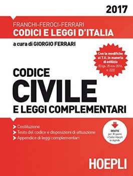 codice civile e leggi complementari 2017