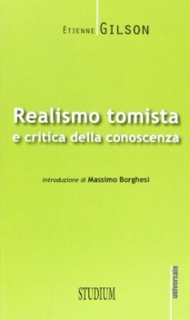 realismo tomista e critica della conoscenza
