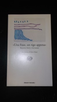 frase un rigo appena