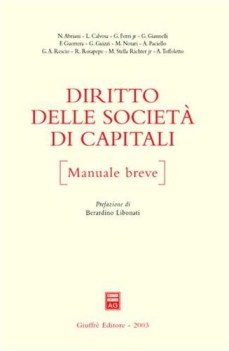 Diritto delle societ di capitali Manuale breve