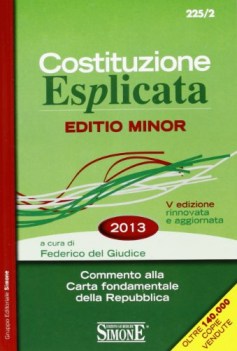 costituzione esplicata editio minor (V edizione) fuori catalogo