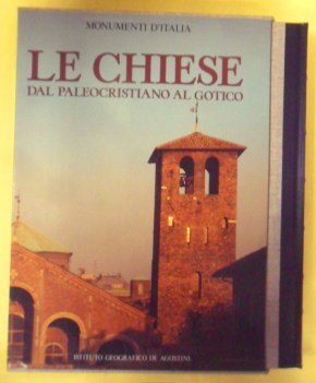 chiese dal paleocristiano al gotico. rilegato grande formato e cofanetto