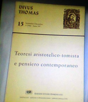 teoresi aristotelico tomista e pensiero contemporaneo