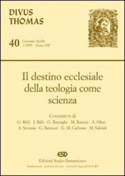 destino ecclesiale della teologia come scienza