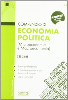 compendio di economia politica microeconomia e macroeconomia