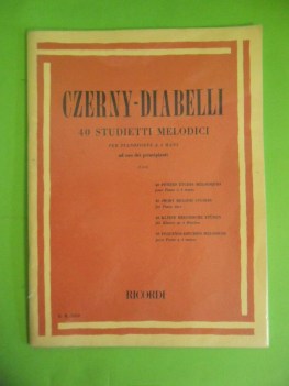 czerny diabelli 40 studietti melodici per pianoforte a 4 mani