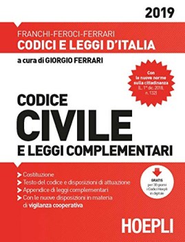 codice civile e leggi complementari 2019
