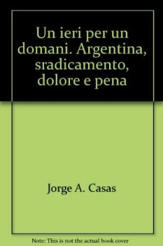 ieri per un domani argentina sradicamento dolore e pena