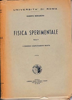 fisica sperimentale parte prima