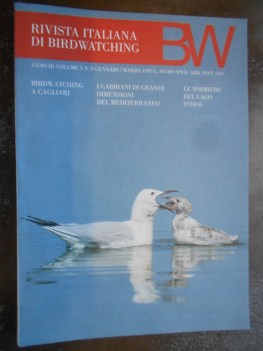 rivista italiana birdwatching gennaio/marzo 1995 BW