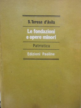 fondazioni e opere minori
