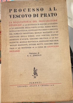 processo al vescovo di prato