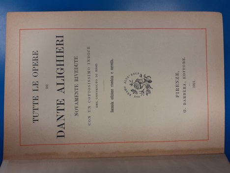 Tutte le opere di Dante Alighieri