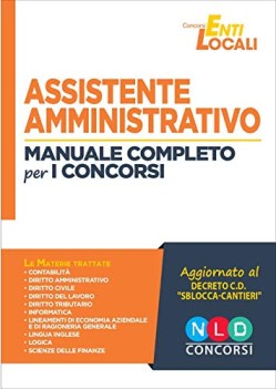 Assistente amministrativo manuale completo per i concorsi VE