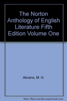 norton anthology of english literature fifth edition volume one