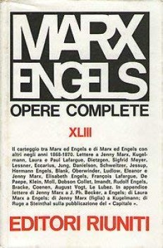 marx engels opere complete XLIII carteggio 1868 1870