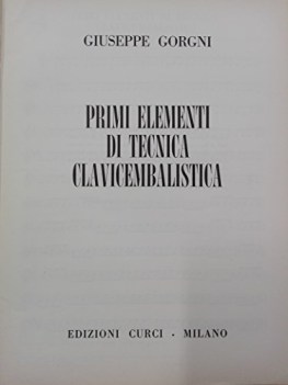 primi elementi di tecnica clavicembalistica