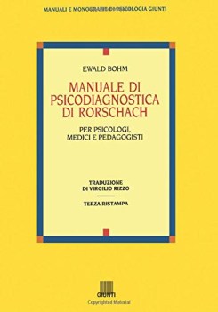 Manuale di psicodiagnostica di Rorschach