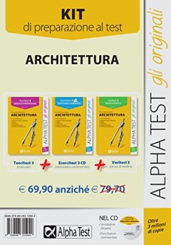 kit architettura 3 teoritest+esercitest+cd+veritest