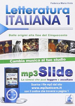 letteratura italiana. mp3 slide.