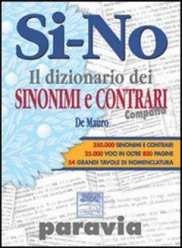 dizionario sinonimi e contrari COMPATTO ril. con scatola