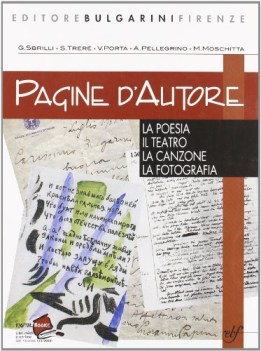 pagine d\'autore B poesia teatro canzone