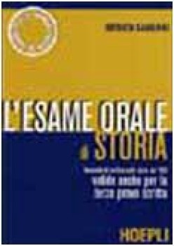esame orale di storia x maturita