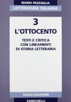 letteratura italiana 3 l\'ottocento