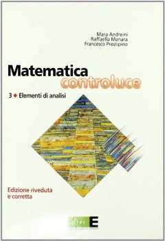 matematica controluce 3, elem.di analisi