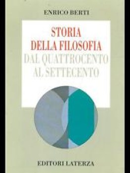 storia della filosofia 2 dal quattrocento al settecento fc