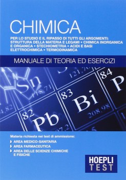 hoepli test chimica manuale di teoria ed esercizi