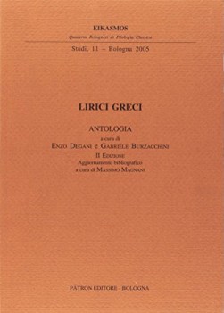 lirici greci antologia eikasmos quaderni bolognesi filologia classica studi 11