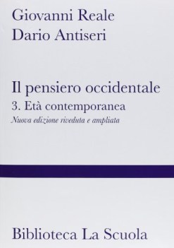 pensiero occidentale 3 eta\' contemporanea vedi 9788835034544