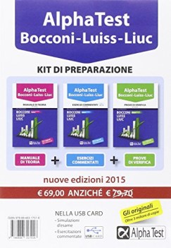 kit bocconi-luiss-liuc 1 teoria+eserc+usb+prove di verifica