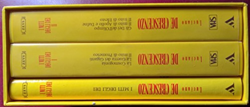 miti degli dei con due videocassette