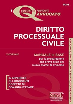 diritto processuale civile manuale di base per la preparazione alla p