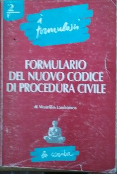 formulario del nuovo codice di procedura civile