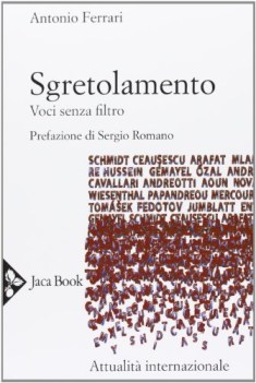 Sgretolamento. Voci senza filtro (Interviste protagonisti politici anni \'80)