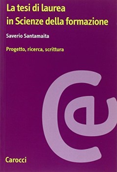 tesi di laurea in scienze della formazione progetto ricerca scrittura