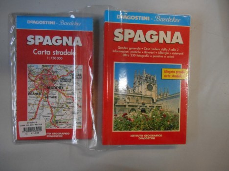 spagna guida con carta stradale baedeker