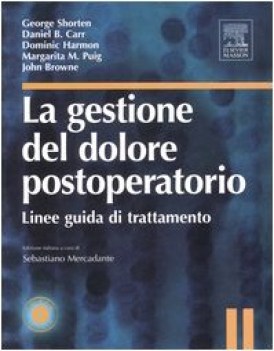 gestione del dolore postoperatorio+cd