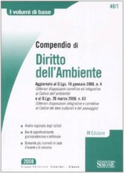 compendio di diritto dellambiente aggiornato al dlgs 16 gennaio 2008 n 4 e al dl