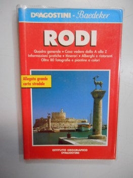 rodi guida con carta stradale baedeker