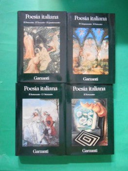 poesia italiana 4 volumi