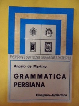 grammatica persiana reprint manuali hoepli